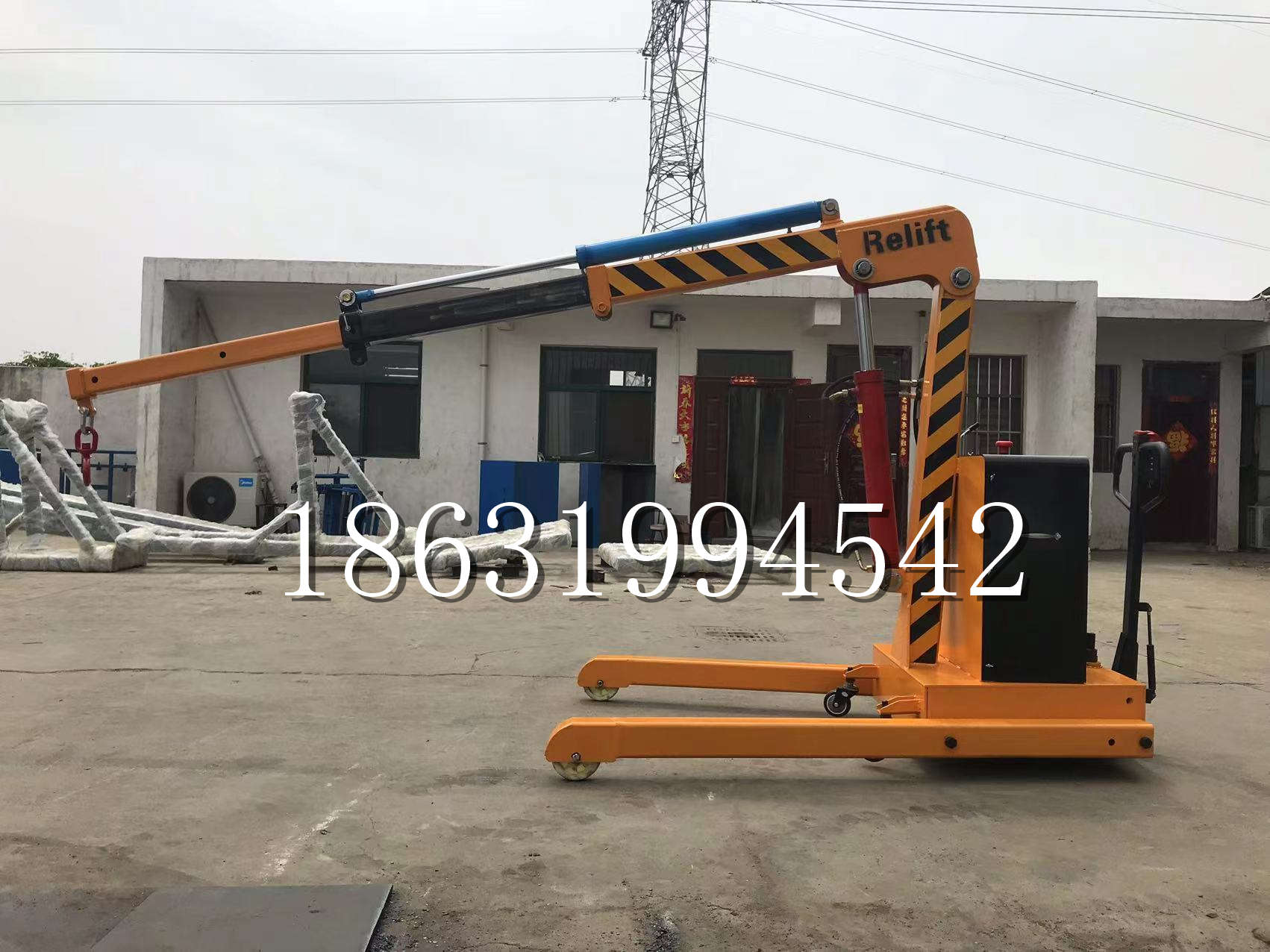 集安市久征定做3吨三轮随车吊 农用园林绿化移树吊 平板工程用小吊机